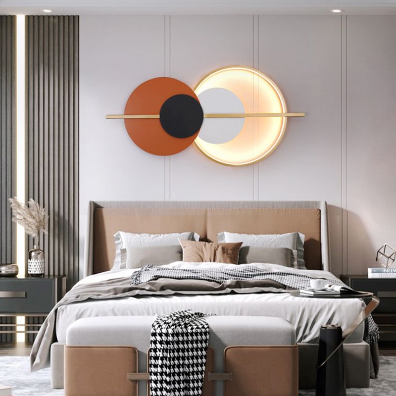 Geometry Shape Metal Wall Lights Modern Style Wall Mounted Lamps