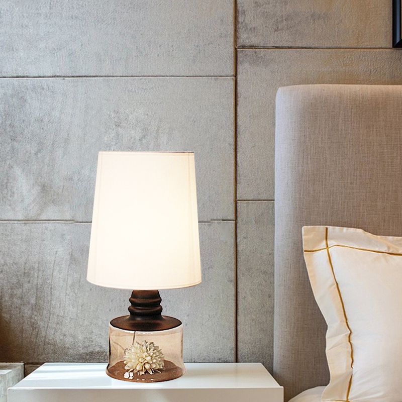 Luce pastorale del tavolo da ristorante in barilotto in tessuto pastorale a 1 tea