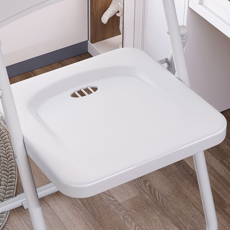 El metal contemporáneo que cena las sillas se dirige la parte posterior abierta plegable que cena la silla lateral