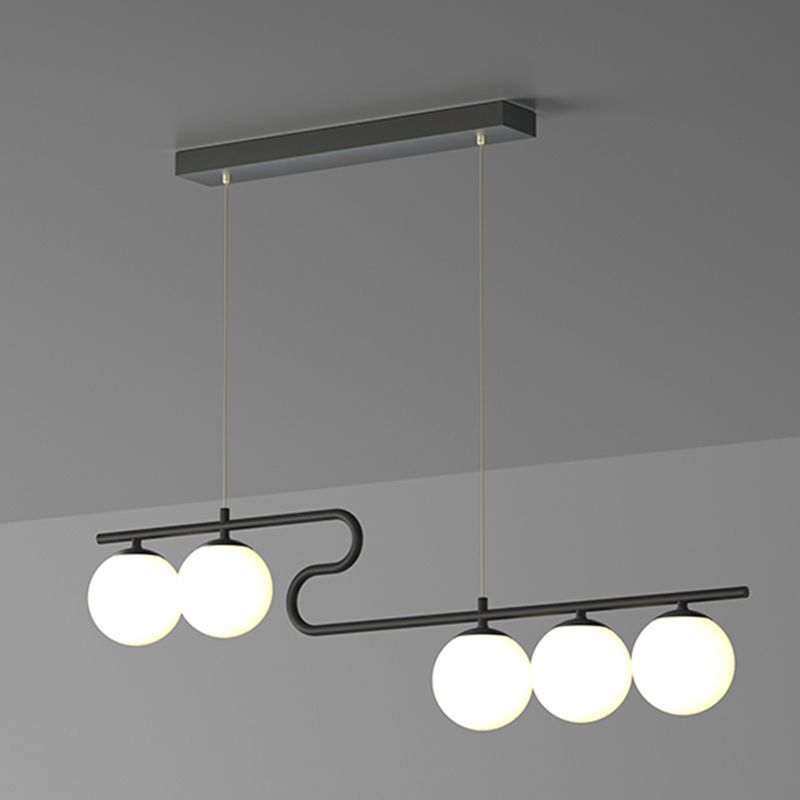 Sala da pranzo globale Isola Luce Light Glass Luce a soffitto in stile moderno