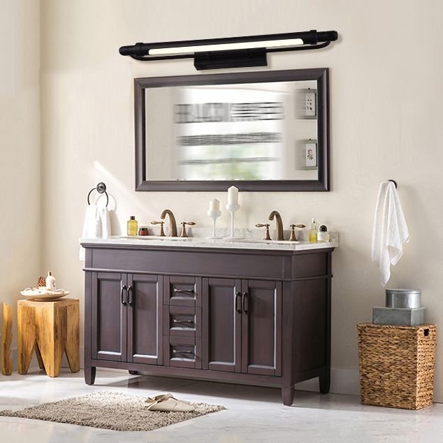 Lineaire vorm metalen wandwandcontract Moderne stijl Single Light Mirror Wand gemonteerd licht