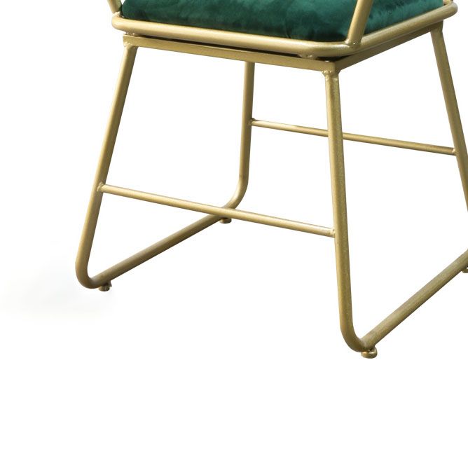 Nordic Metal Dining Room Chairs Slat Back Side Chair for Restaurant Use