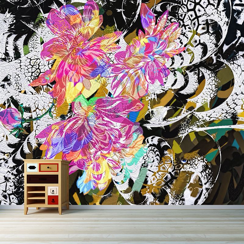 Background Pattern Mildew Resistant Mural Abstract Illustration Sitting Room Wall Mural