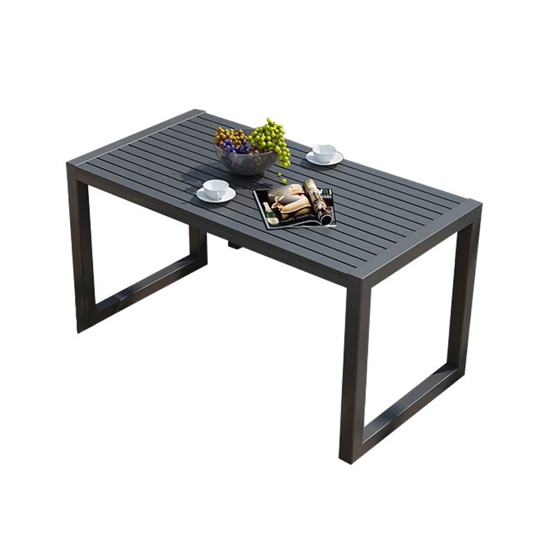 Rectangle Dining Table Industrial 29.52" High Brown Wood Table