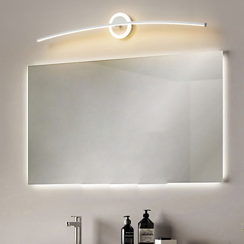 Contemporary Style Led Vanity Light Simple Linear Mirror Lighting Fixture for Washing Room