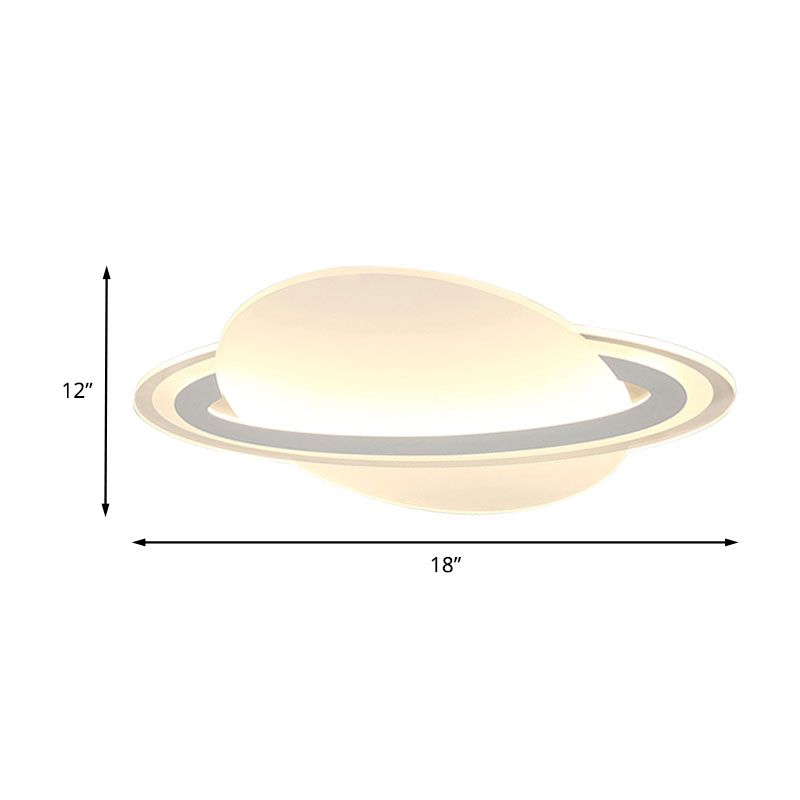 Acryl-Planeten-Unterputzleuchte, moderne 12"/18" lange weiße LED-Unterputzbeleuchtung in warmem/weißem Licht für Wohnzimmer