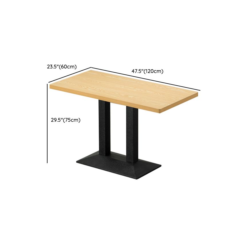 Industrial Dining Table Set 1/3/5 Pieces with Metal Base Furniture Set