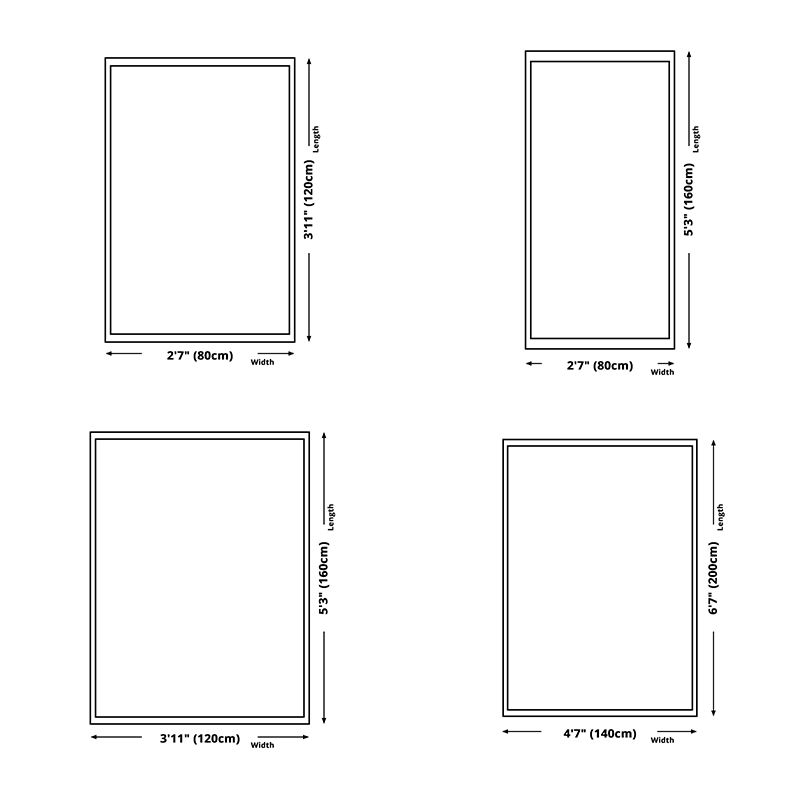 Modern Living Room Area Rug Plant Pattern Polyester Area Carpet Stain Resistant Rug