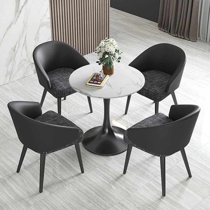 Contemporary 1/5 Pieces Dining Set Sintered Stone Dinette Table Set