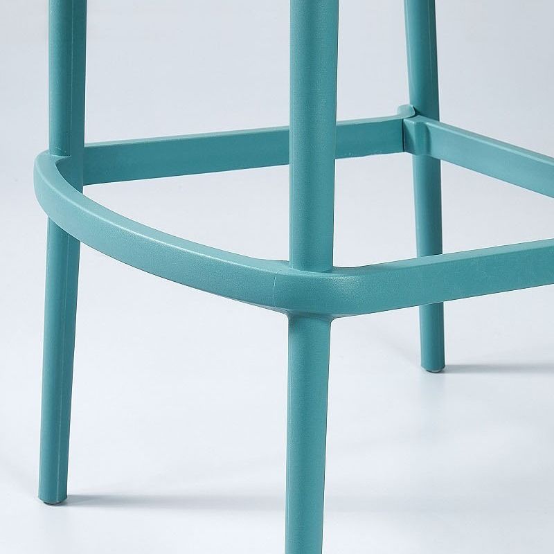 Contemporary Bar-stool Plastic Counter Bar Stool with Plastic Legs for Home