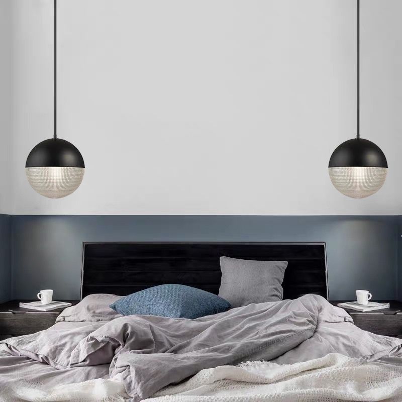Glasschlafzimmer hängende Leuchte moderne globale Anhängerlicht mit 1 Licht