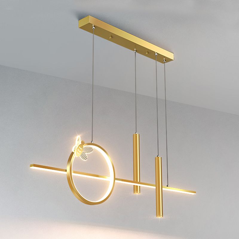 Contemporary Style Linear Island Lighting Metal Island Lighting Fixtures