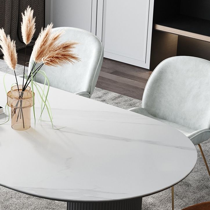 Free Form Stone Top Dining Table Modern Tripod Dining Table for Restaurant