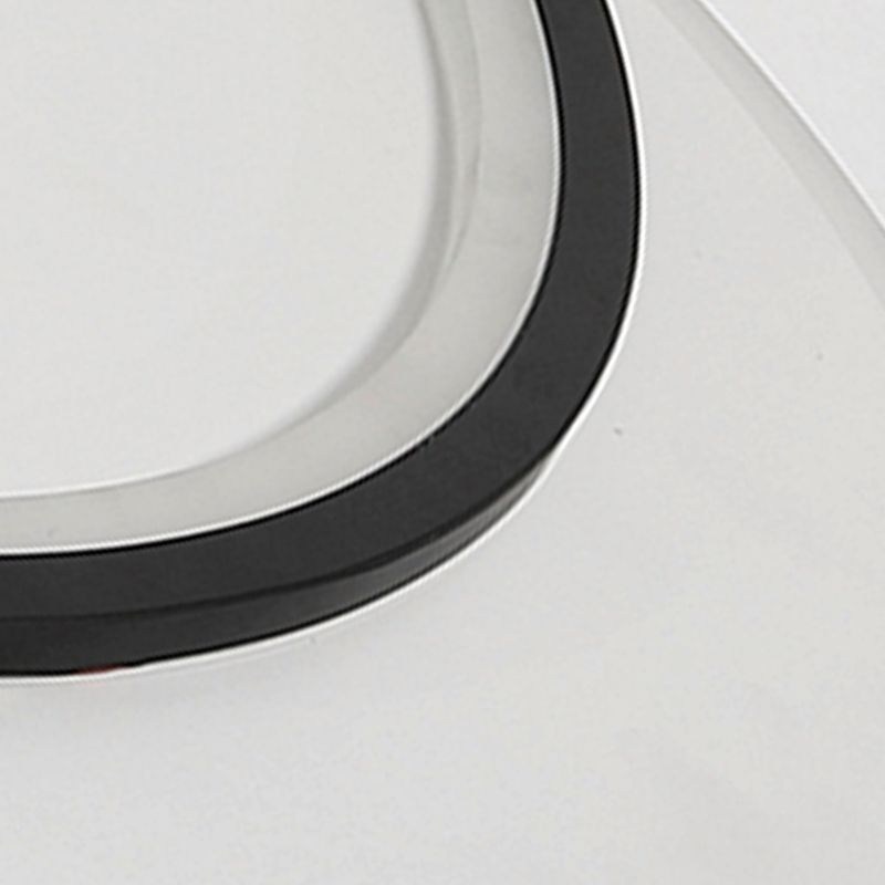 Black Circles Ceiling Light Fixture Minimalist LED Metal Ceiling Flush Mount