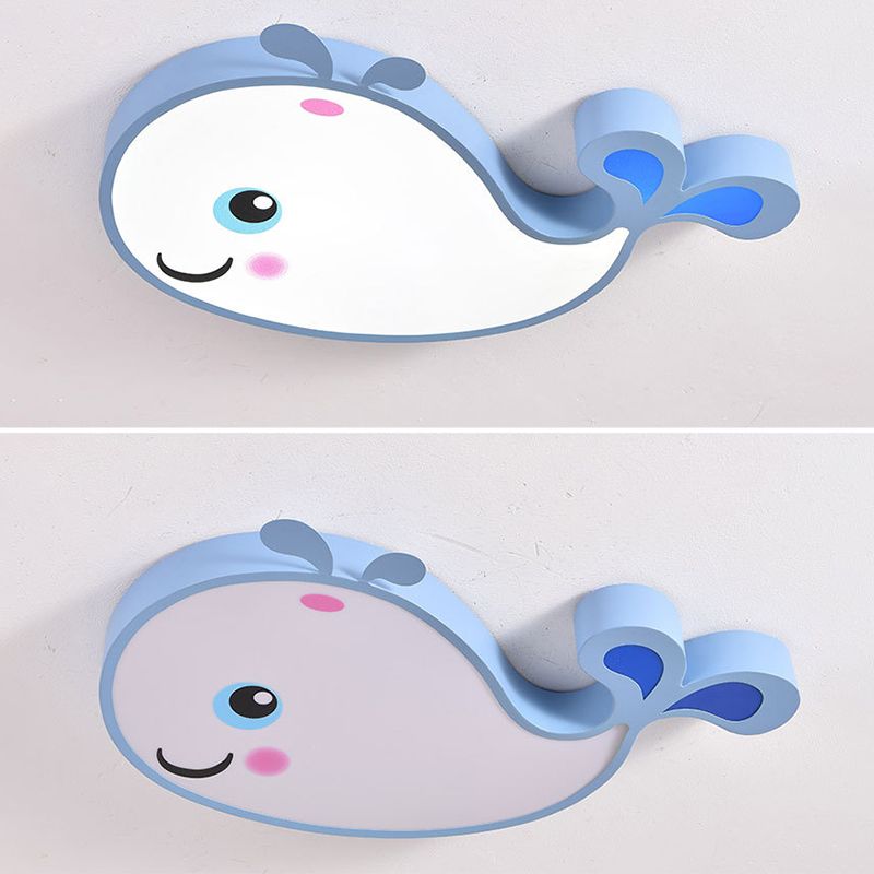 LED Flush Mount Ceiling Light Cartoon Acrylic Ceiling Mount Chandelier for Bedroom