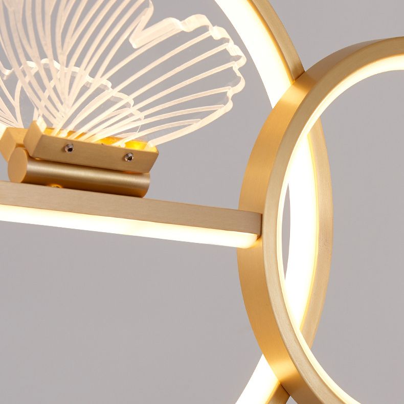Gold Island Light Contemporary Pendant Lighting with Brass for Dining Room