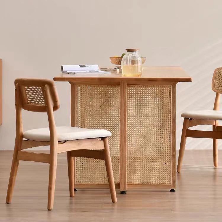 Modern Solid Wood Dining Set 1/2/3/4/5 Pieces Dining Furniture