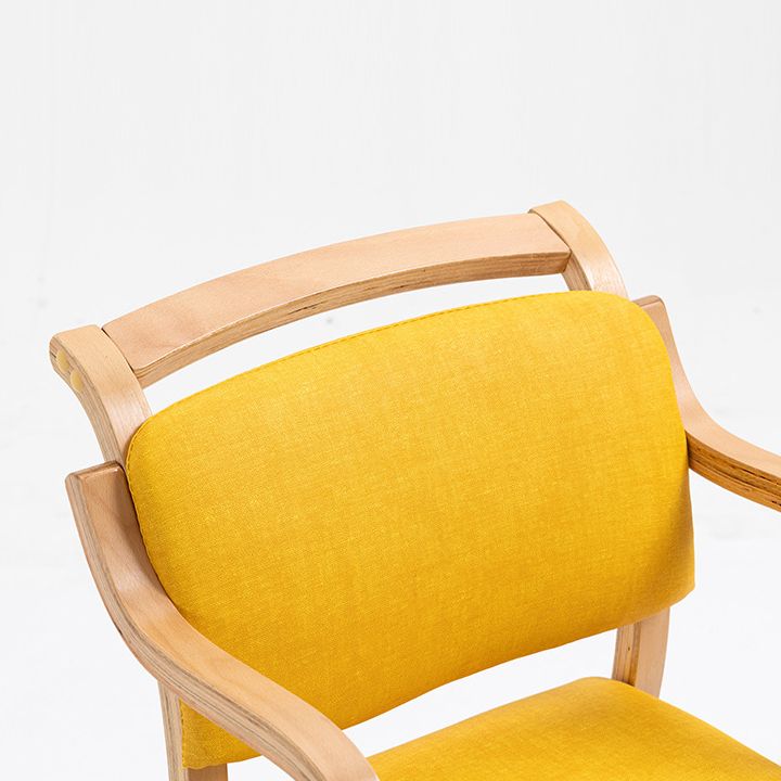 Ensembles de chaises latérales de salle à manger à dossier ouvert de chaise intérieure-extérieure en bois de style moderne