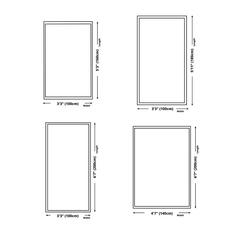 Light Orange Carpet Polyester Striped Carpet Non-Slip Backing Carpet for Living Room