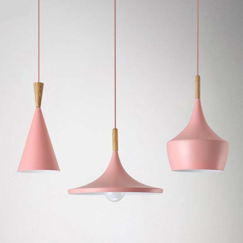 Aluminum 1-Light Pendant Lamp Creative Hanging Fixture for Dining Room