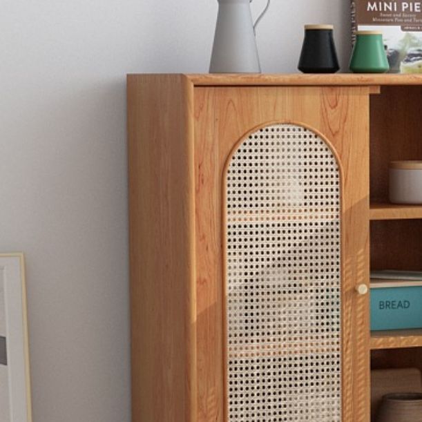 Mid-Century Modern Rectangle Accent Cabinet with Straight Legs