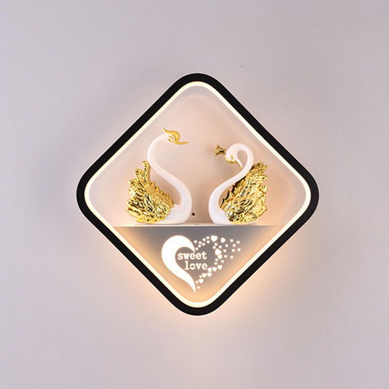 Metal Wall Lights Modern Style 1 Light Wall Sconce for Children's Room
