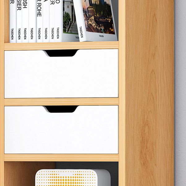 Open Wooden Bookshelf Modern Minimalist Home Corner Bookcase