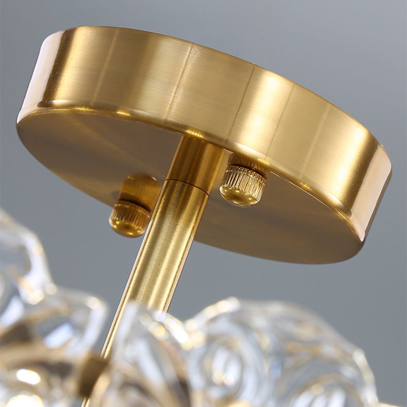 Nordic Ceiling Light Glass Flush Mount Ceiling Light Fixture for Bedroom