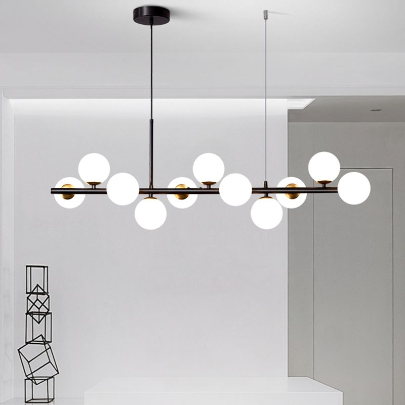 Luz de colgante de cabezal múltiple de estilo de isla de estilo simple moderno para sala de estar para sala de estar