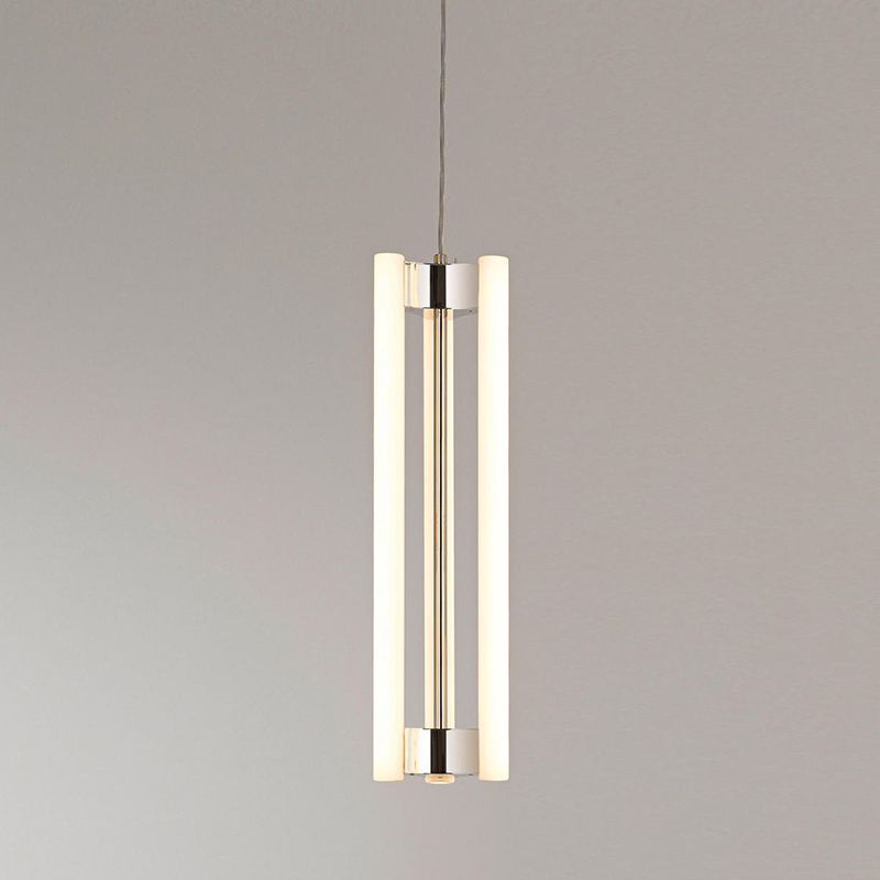 Pendre tubulaire minimaliste LABRE LED LED LED LED en argent