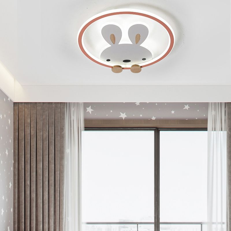 Konijn Moderne LED-plafondlamp Acryl Schaduw Inbouwlamp voor kinderkamer