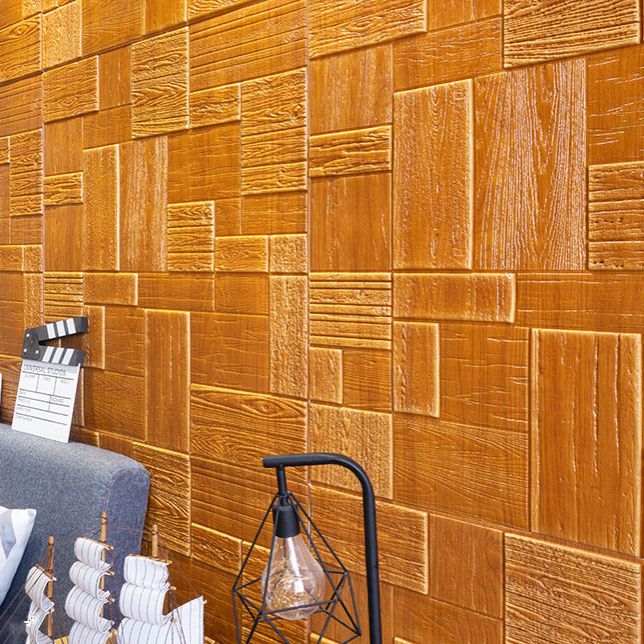 Modern Tin Backsplash Paneling Smooth Wall Ceiling Wood Board Set of 1