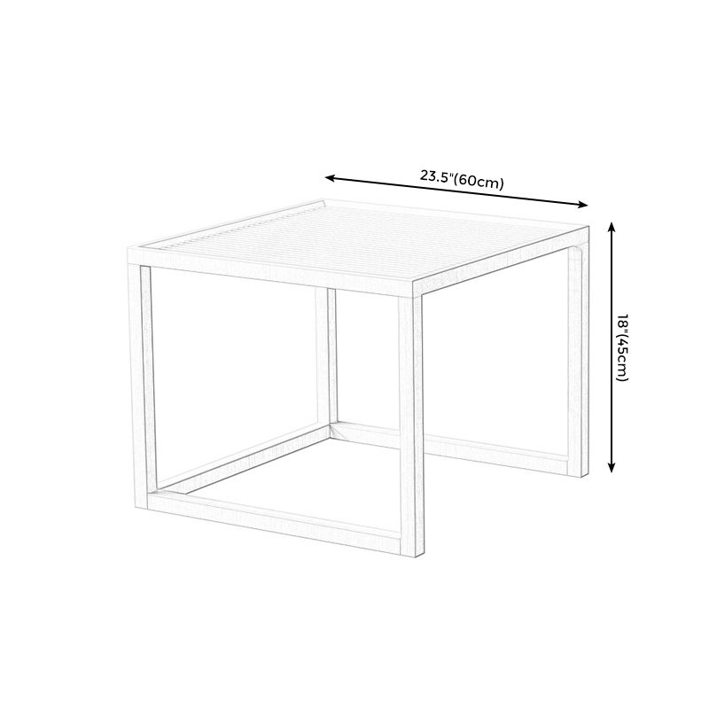 Scandinavian Solid Wood Square Coffee Cocktail Table in Natural