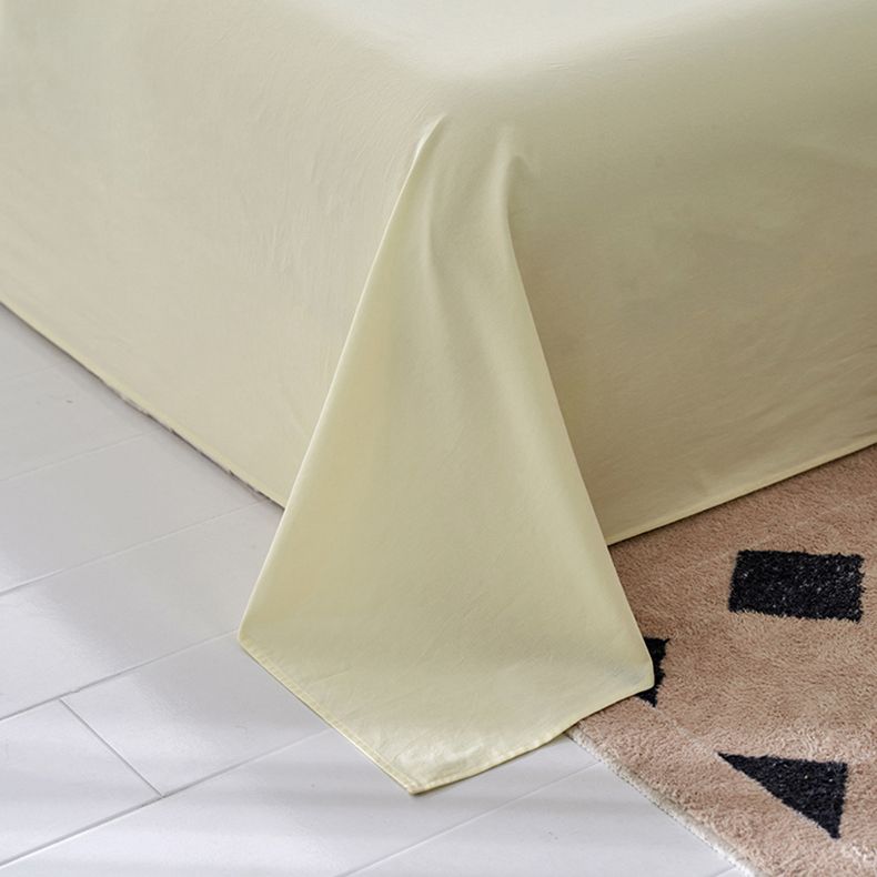 Whole Colored Bed Sheet Cotton Non-Pilling Fade Resistant Sheet Set