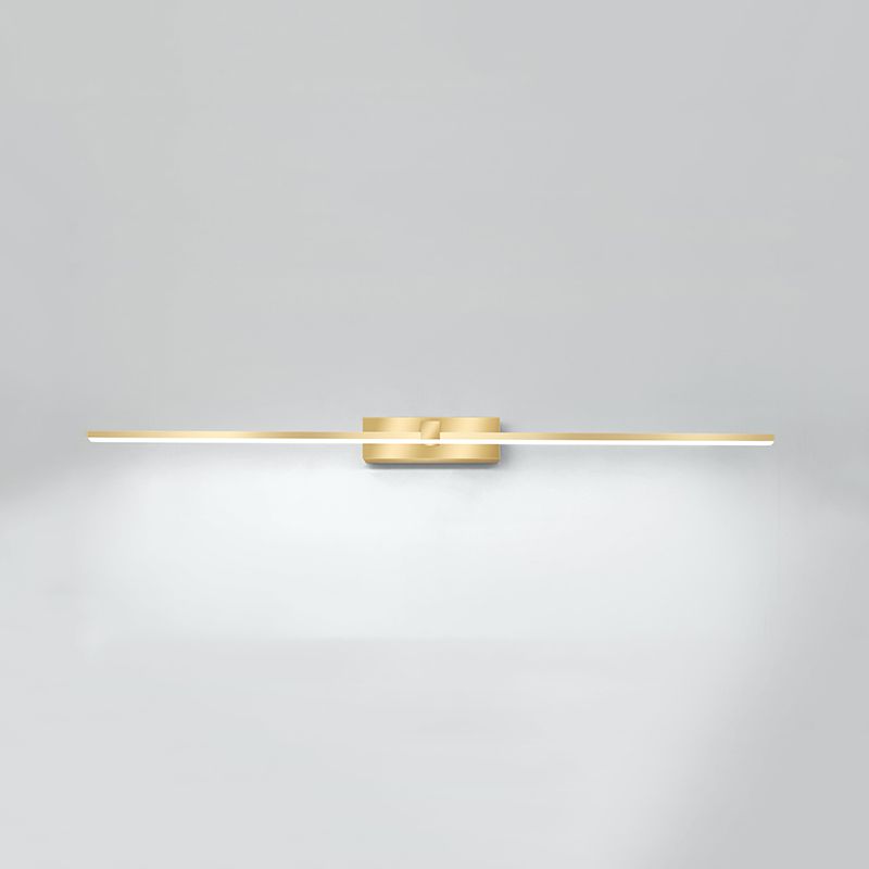 Modern Light Luce Luxury Style Linear Light Montate Vanity Lights Wall Sconce Lighting in Gold Finish