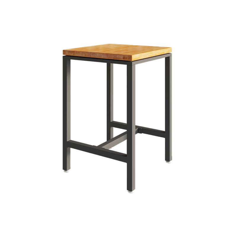 Wood Trestle Modern Bar Stool Table Natural Bistro Bar Height Cocktail Table