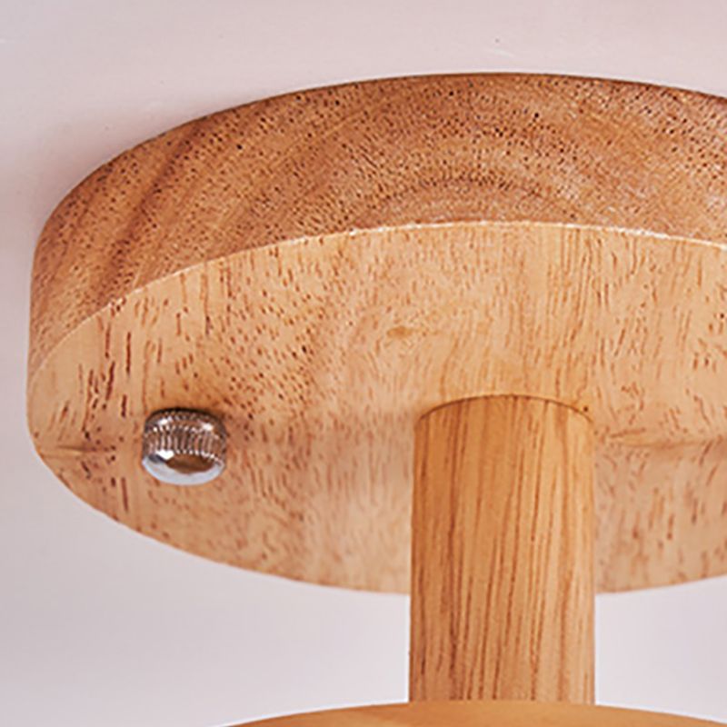 Shaded Ceiling Mounted Fixture Modern Style Beige Ceiling Light Fixture