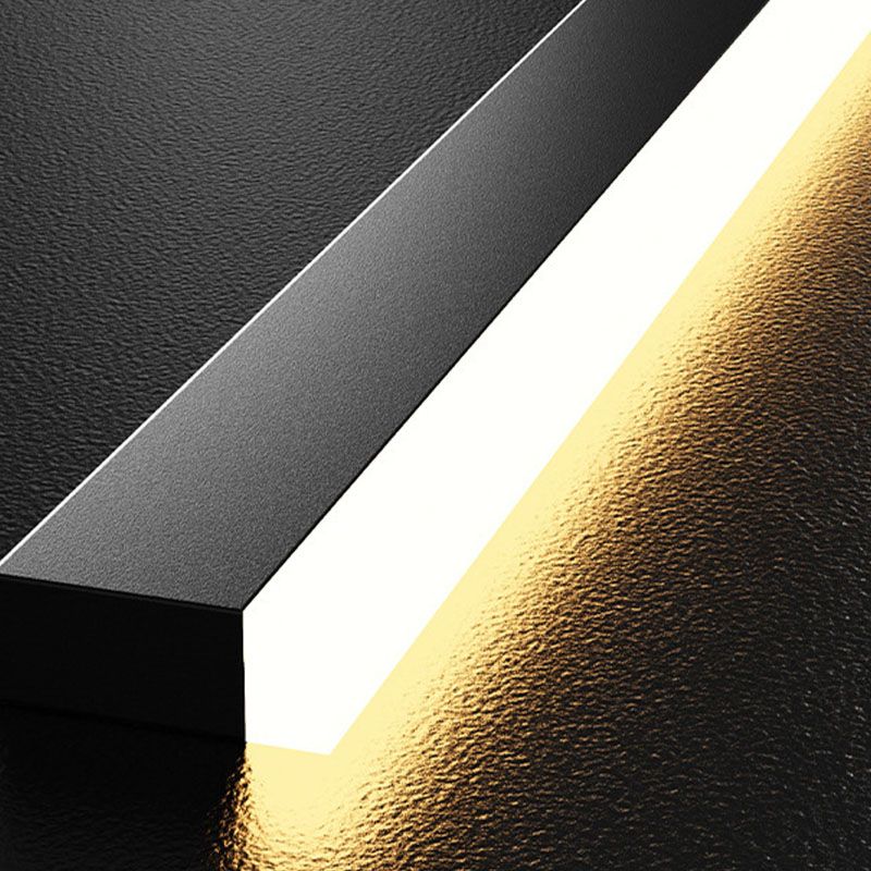 Black and Gold Bar Pendant Spotlight Postmodern LED Metal Island Light