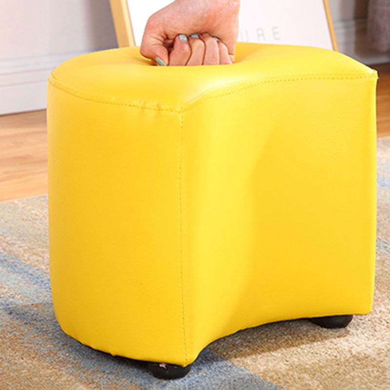 Modern Specialty Target Pouf Plain PU Leather Water Resistant Ottoman Taverna