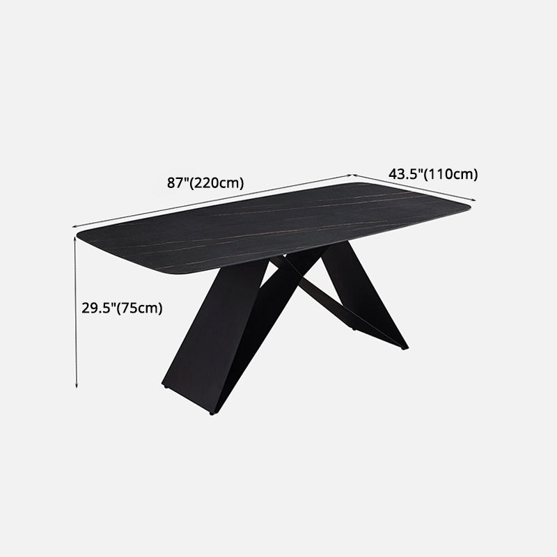 Contemporary 1/4/5/6 Pieces Dining Set Black Rectangle Dining Table Set