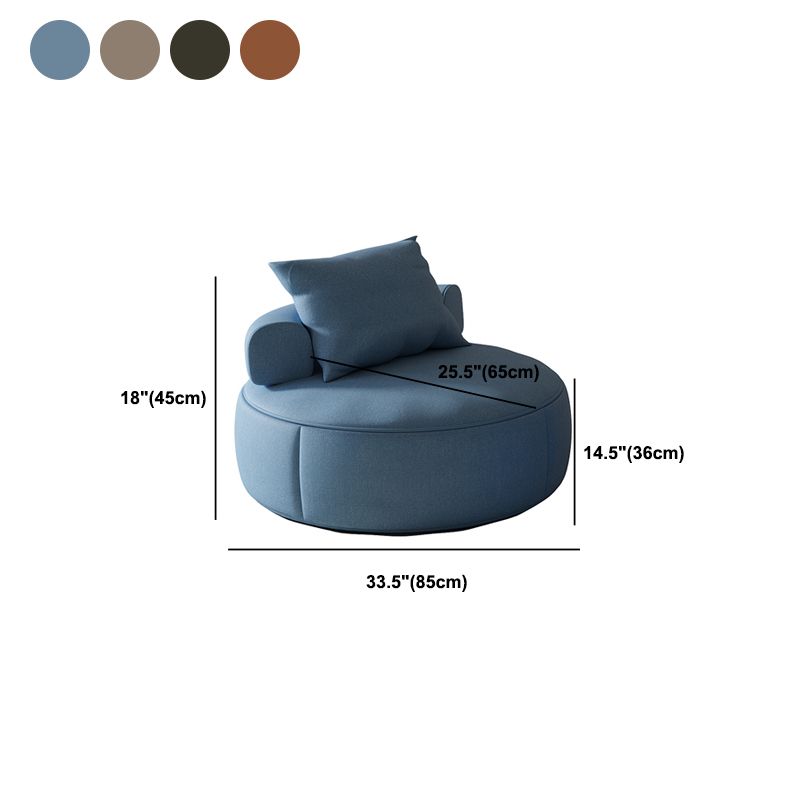 Mid-Century Modern Armless Accent Chair Fixed Back Accent Room Chair for Bedroom