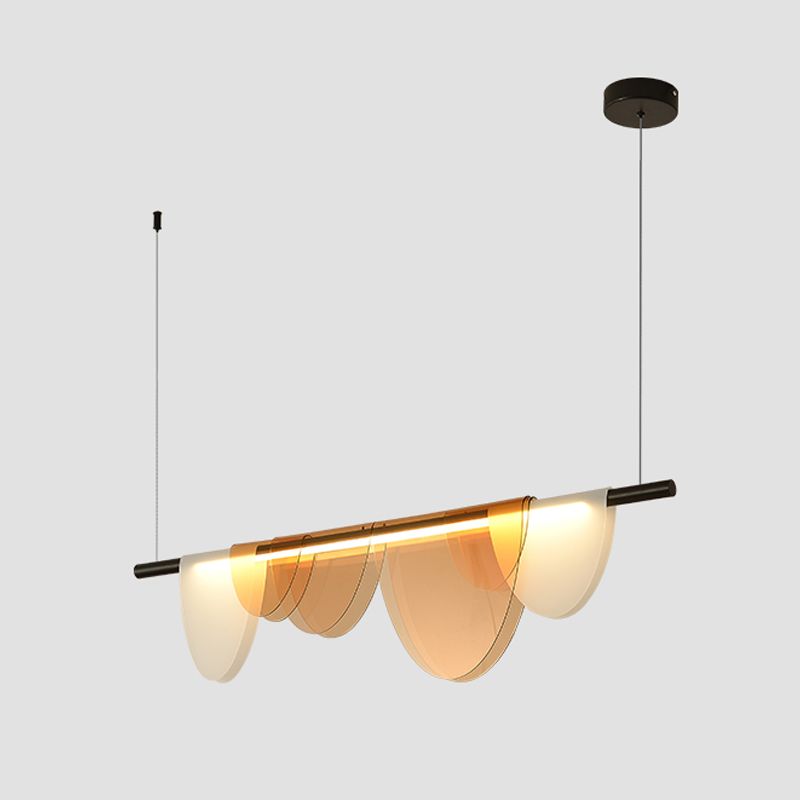 Modern Hanging Light Metal Island Light Fixture for Dining Room