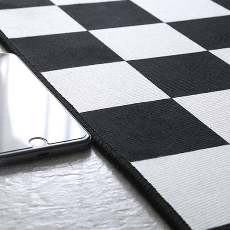 Lattice Geometry Rug Indoor Rug Anti-Slip Washable Easy Care Area Carpet for Bedroom