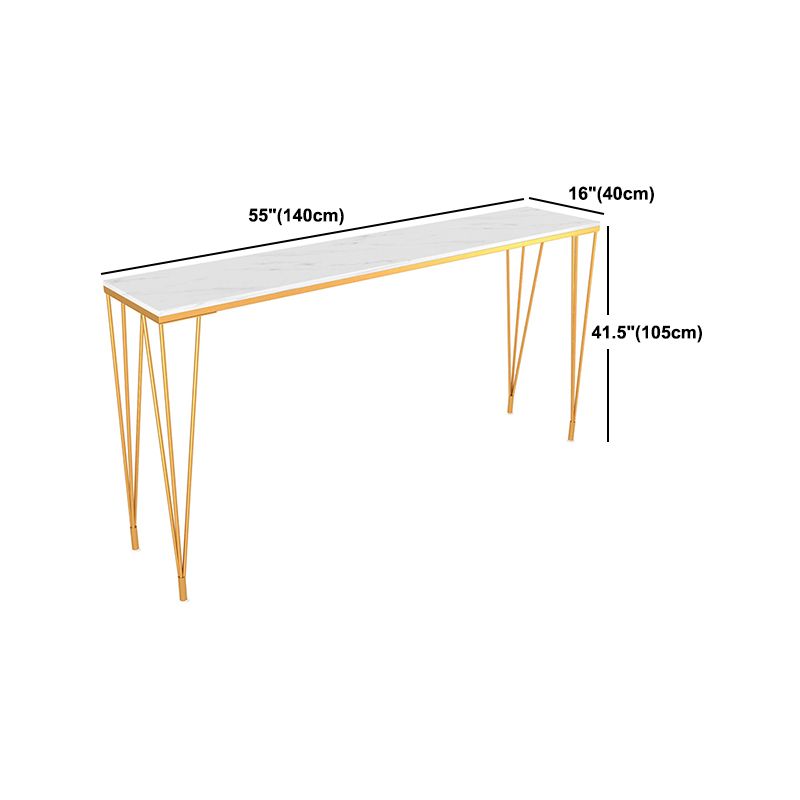 Glam 1/2/4/7 Pieces Bar Table Set Rectangle Wood Counter Table with High Stools