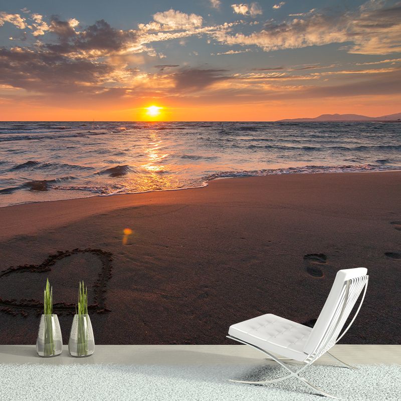 Sea Beach Photography Decorative Wallpaper Living Room Mural Wallpaper