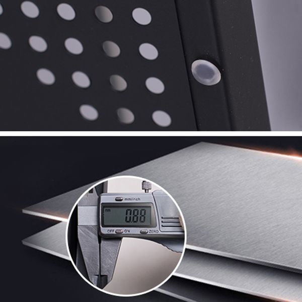 Black Steel Wardrobe Armoire Contemporary Hinged Wardrobe Cabinet