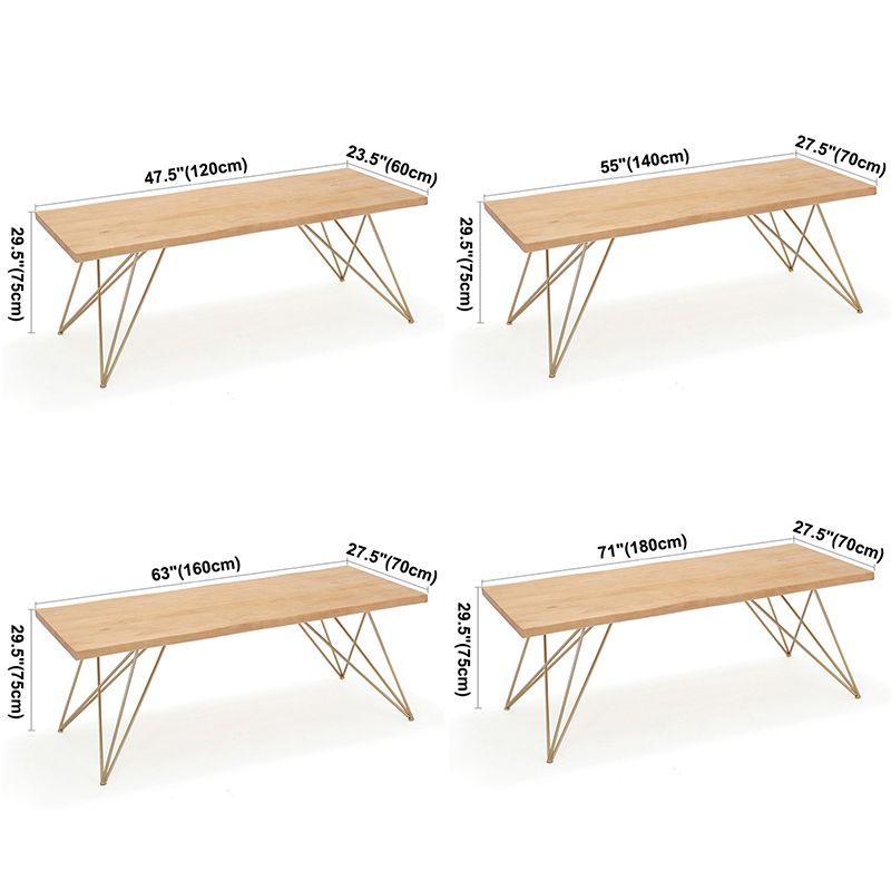 Traditional Luxury Dining Table Rectangle 4 Legs Home Furniture for Indoor