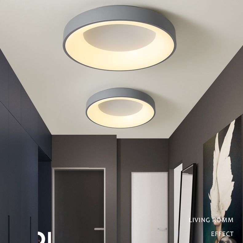 Luminaires encastrés à 1 lumière en acrylique, anneaux de style moderne, plafonniers à LED
