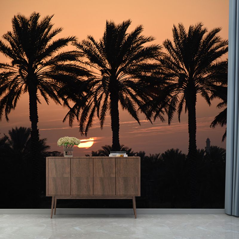 Tropical Landscape Resistant Mural Wallpaper Environment Friendly Sleeping Room Wall Mural