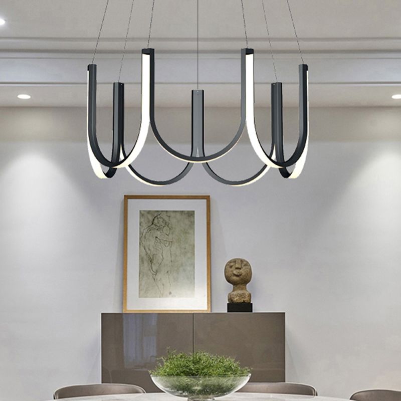 Modern Minimalism Style LED Pendant Chandelier Light Aluminum Chandelier